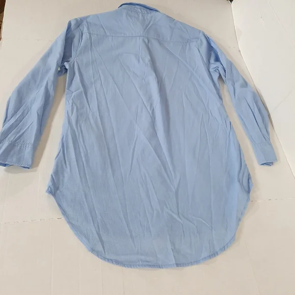 Onia Long Sleeve Button Down Shirt Dress Cover Up